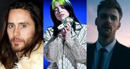 Jared Leto (Foto: AP), Billie Eilish (Foto: Emma McIntyre / Getty Images) e Finneas (Foto: Reprodução/ Youtube)