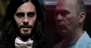 Jared Leto e Michael Keaton em Morbius (Fotos: Reprodução/Trailer)