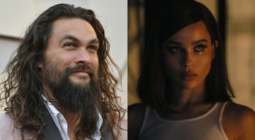 Jason Momoa (Foto: Jordan Strauss / Invision / AP) / Zoë Kravitz em The Batman (Foto: Divulgação)