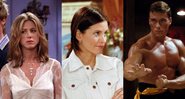 Jennifer Aniston (Foto: Divulgação) e Courteney Cox em Friends (Foto: Reprodução). Jean-Claude Van Damme em O Grande Dragão Branco (Foto: reprodução/ MGM)