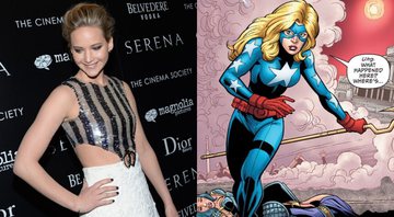 Jennifer Lawrence e Stargirl (foto: Evan Agostini/ AP/ DC Comics)