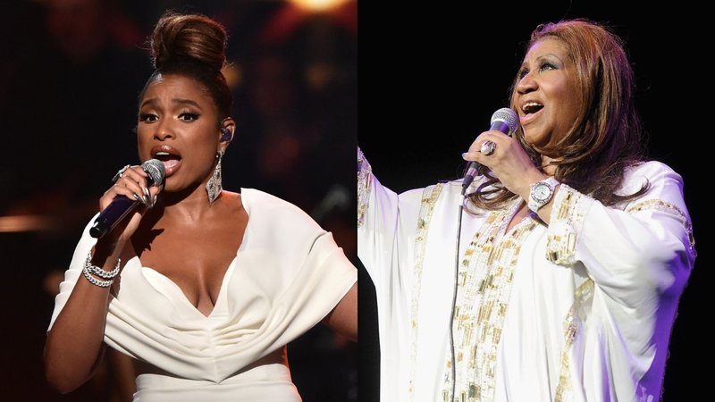 Jennifer Hudson (Foto: Alberto E. Rodriguez/Getty Images) e Aretha Franklin (Foto: Jamie McCarthy/Getty Images)