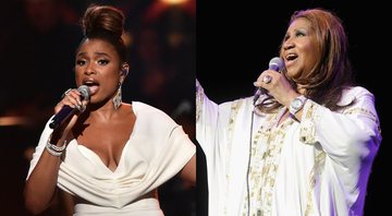 Jennifer Hudson (Foto: Alberto E. Rodriguez/Getty Images) e Aretha Franklin (Foto: Jamie McCarthy/Getty Images)