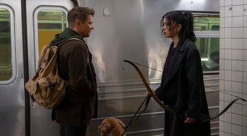 Jeremy Renner como Clint Barton e Hailee Steinfeld como Kate Bishop em Hawkeye (Foto: Divulgação/Marvel)