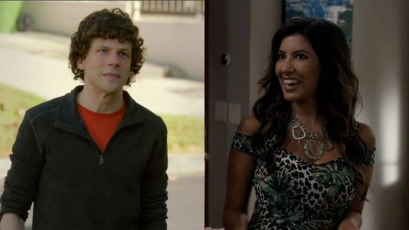 Montagem de Jesse Eisenberg e Stephanie Beatriz em Modern Family (Foto: Reprodução)