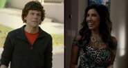 Montagem de Jesse Eisenberg e Stephanie Beatriz em Modern Family (Foto: Reprodução)