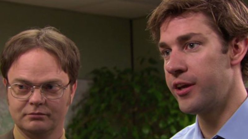 Jim Halpert e Dwight Schrute em The Office (Foto: Reprodução)