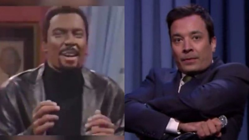 Montagem de Jimmy Fallon no SNL e no The Tonight Show (Fotos: Reprodução)