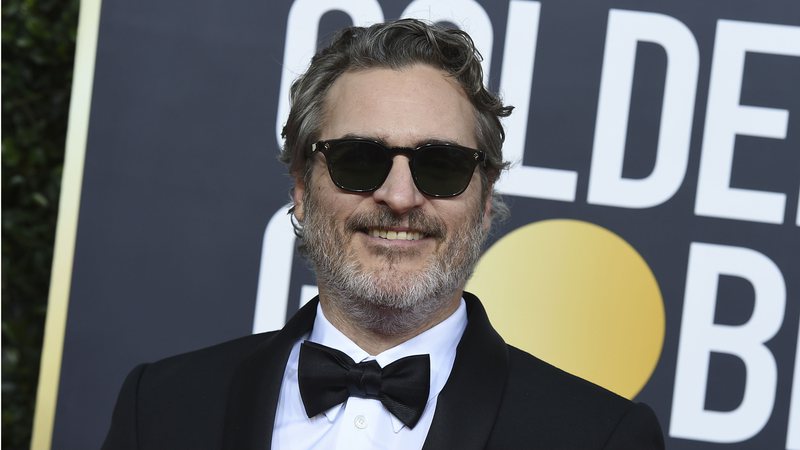 Joaquin Phoenix na edição de 2020 do Globo de Ouro (Foto: Jordan Strauss/Invision/AP)