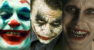 Joaquin Phoenix, Heath Legder e Jared Leto como o personagem Coringa (Foto 1: Reprodução/ Foto 2: Reprodução/ Foto 3: Divulgação)