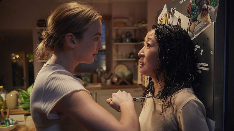 Jodie Comer e Sandra Oh em Killing Eve (Foto: Divulgação)