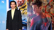 Joe Jonas (Foto: Leon Bennett/Getty Images) e Andrew Garfield como Homem-Aranha (Foto: Reprodução / Sony)