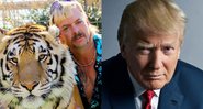 Joe Exotic e Donald Trump (Foto 1: Divulgação/ Foto 2: Mark Seliger)