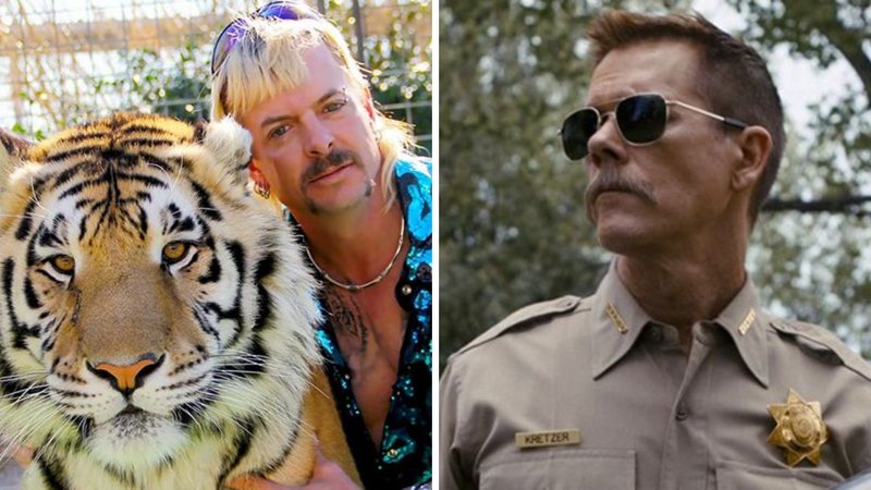 Joe Exotic e Kevin Bacon (Foto: Divulgação)