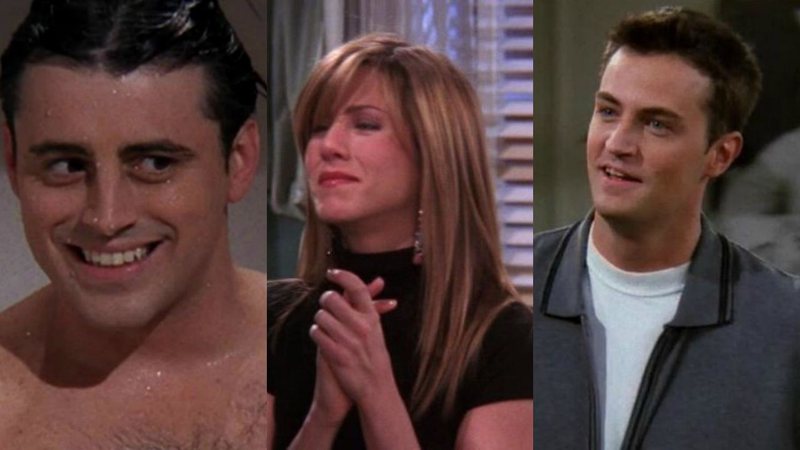 Joey de Matt LeBlanc, Rachel de Jennifer Aniston, e Chandler de Matthew Perry (Fotos: Reprodução)