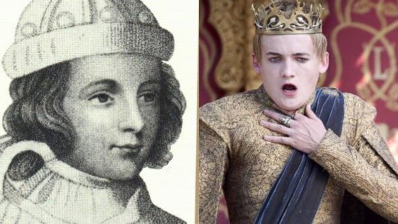 Edward Lancaster e Jack Gleeson como Joffrey (foto: reprodução/ Wikipedia/ HBO)