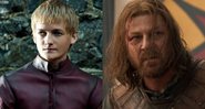 Joffrey e Ned Stark (Foto 1: Divulgação/ Foto 2: Reprodução)