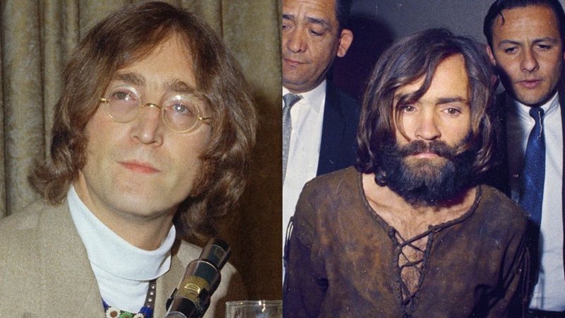 John Lennon (Foto: AP) e Charles Manson (Foto: AP)