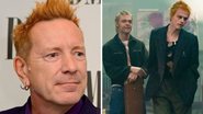 Johnny Rotten (Foto: Getty Images / Ben A. Pruchnie) e elenco de Pistol (Foto: Divulgação)