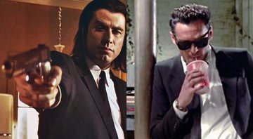 John Travolta em Pulp Fiction e Michael Madsen em Cães de Aluguel (Foto: Reprodução)