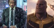 Montagem de John Wick e Thanos (Foto 1: Divulgação |