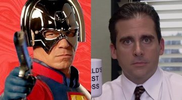 John Cena como Pacificador e Steve Carrell como Michael Scott (Foto: Divulgação / Reprodução)