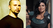 John Dolmayan (Foto: Divulgação)/ Gina Carano em The Mandalorian (Foto: Reprodução)