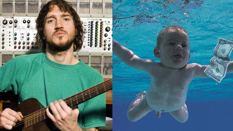 John Frusciante (Foto: divulgação)/ Nevermind, do Nirvana (Foto: reprodução)