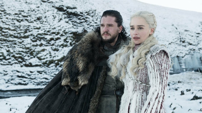 Kit Harington and Emilia Clarke em Game of Thrones (Foto: Divulgação / IMDB)