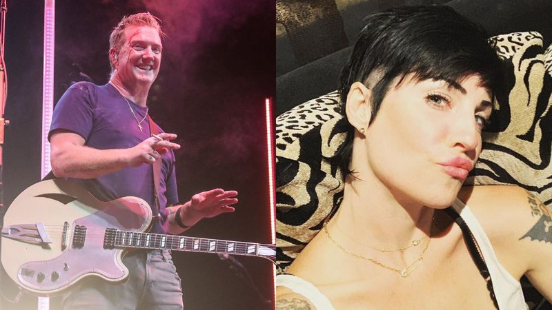 Montagem de Josh Homme e Brody Dalle (Foto 1: Rex Features/AP | Foto 2: Reprodução/Instagram)