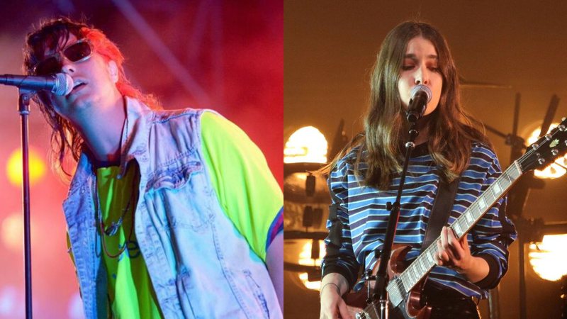 Julian Casablancas e Danielle Haim (Foto: Henrik Josef Boerger / Katie Darby / Invision / AP)