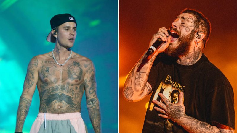 Justin Bieber (Foto: Joseph Okpako / Getty Images) e Post Malone (Foto: Divulgação / I Hate Flash)