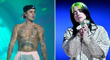 Justin Bieber (Foto: Joseph Okpako / Getty Images) e Billie Eilish (Foto: Emma McIntyre/Getty Images)