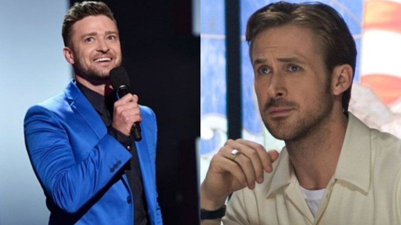 Justin TImberlake (Foto: John Shearer/AP) e Ryan Gosling em La La Land (Foto: Reprodução /Twitter)