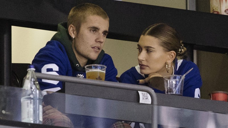 Justin Bieber e Hailey Baldiwn (Foto: Chris Young/AP)