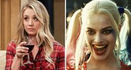 Kaley Cuoco em The Big Bang Theory e Margot Robbie como Harley Quinn (Foto: Reprodução/Warner)