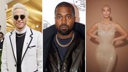 Pete Davidson, Kanye West (Foto: Getty Images) e Kim Kardashian (Foto: Reprodução/Instagram)