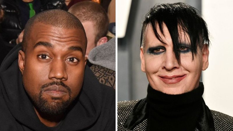 Kanye West (foto: Getty Images / Vivien Killiea) | Marilyn Manson (Foto: Frazer Harrison / Getty Images)