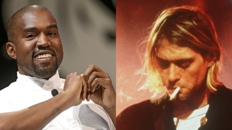 Kanye West e Kurt Cobain (Foto 1: Lionel Cironneau/AP e Foto 2: AP)