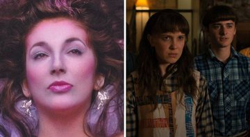 Kate Bush (Foto: Divulgação) e Elenco de Stranger Things (Foto: Reprodução / Twitter)