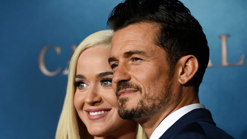 Katy Perry e Orlando Bloom (Foto: Chris Pizzello/Invision/AP)