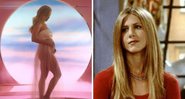 Jennifer Aniston será madrinha do bebê de Katy Perry e Orlando Bloom (Foto 1: Reprodução / YouTube e Foto 2: Divulgação Warner)