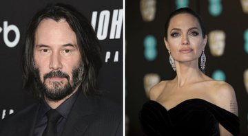 Keanu Reeves (Foto: Evan Agostini Invision/AP) e Angelina Jolie (Foto: Invision/AP)