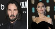 Keanu Reeves (Foto: Evan Agostini Invision/AP) e Angelina Jolie (Foto: Invision/AP)