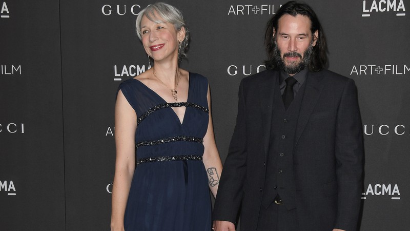 Keanu Reeves e Alexandra Grant (Foto: Sthanlee B. Mirador / AP)