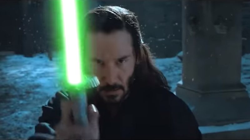 Keanu Reeves como Revan em trailer feito por fã (Foto: Reprodução/ YouTube)