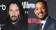 Keanu Reeves (Foto: Evan Agostini Invision / AP) e Will Smith (foto: AP / Jordan Strauss)