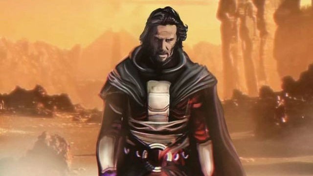 Visual de Revan interpretado por Keanu Reeves feita pelo fã e usuário do Reddit de nome Sid_00 (Reprodução / Reddit)