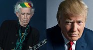 Keith Richards e Donald Trump, presidente dos EUA (Foto 1: Foto:Sipa/AP Images | Foto 2: Mark Seliger)