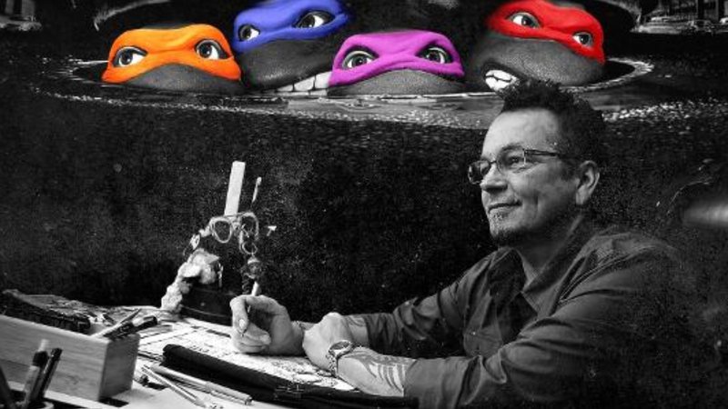 Kevin Eastman em arte com as Tartaruga Ninja (foto: Divulgação/ CCXP2020)